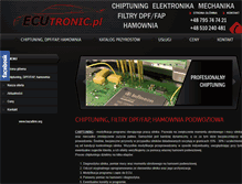 Tablet Screenshot of ecutronic.pl